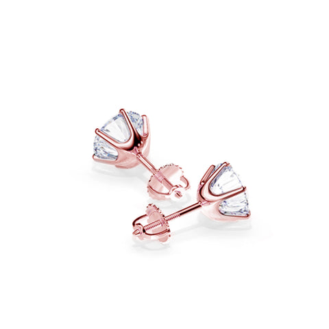 Hermès Screw Back Stud Earrings - 1 Carat Moissanite Diamond 💎