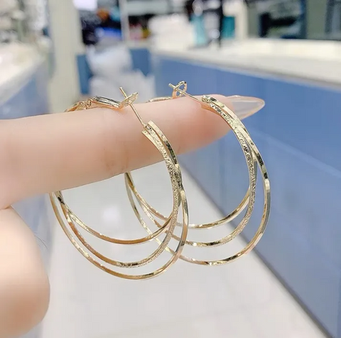 Strassie™ hoop earrings