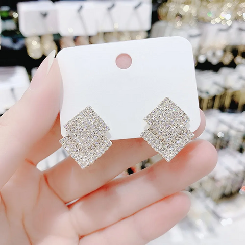 Fashion Rhombus Strassie™ Earrings