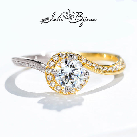 Bague Symbiose Harmonie en or et argent - Avec un diamant de 2 carats 💎 