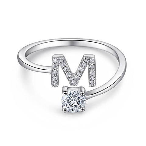 HeyCuzi Initial Letters Ring