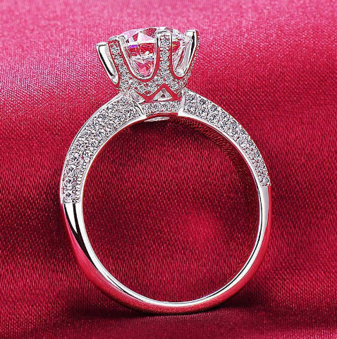 Calypso Sterling Silver Ring with 2-Carat Diamond 💎