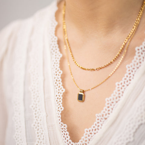 HeyCuzi Flat Figaro Chain Necklaces